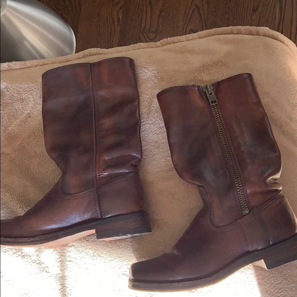 Frye boots.